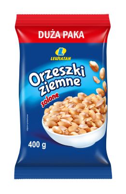 LEWIATAN ORZESZKI SMAŻONE SOLONE 400g