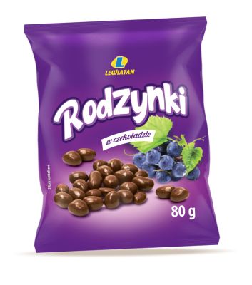 LEWIATAN RODZYNKI W CZEKOLADZIE 80g