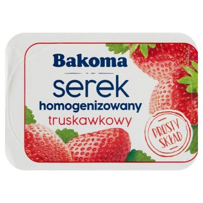 Bakoma Serek homogenizowany truskawkowy 135 g