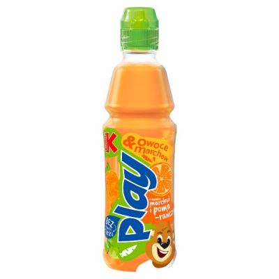 Kubuś Play Owoce & Marchew Napój o smaku marchwi i pomarańczy 400 ml