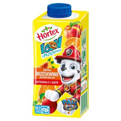Hortex Leon Napój wieloowocowy jabłka brzoskwinie pomarańcze 200 ml