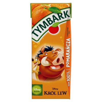 Tymbark Sok 100 % pomarańcza 200 ml