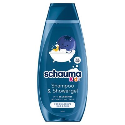 Schauma Kids Szampon do włosów i żel pod prysznic dla chłopców z ekstraktem z borówki 400 ml