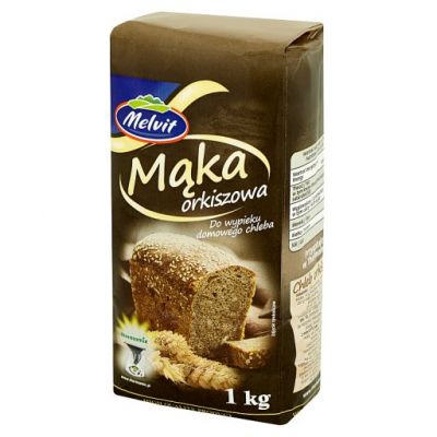 Melvit Mąka orkiszowa do wypieku domowego chleba 1 kg