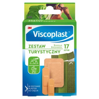 Viscoplast Zestaw plastrów turystyczny 5 rozmiarów 17 sztuk