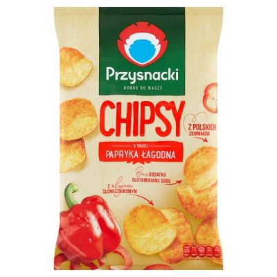 Przysnacki Chipsy o smaku papryka łagodna 135 g