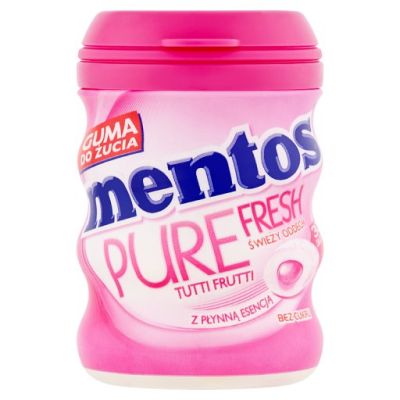 Mentos Pure Fresh Tutti Frutti Guma do żucia bez cukru 60 g (30 sztuk)