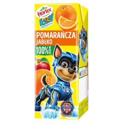 Hortex Leon i Przyjaciele Sok 100 % pomarańcza jabłko 200 ml