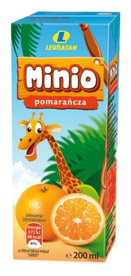LEWIATAN NAPÓJ MINIO POMARAŃ KART 200ml
