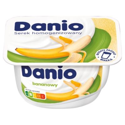 Danio Serek homogenizowany bananowy 130 g