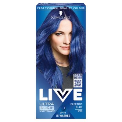 Schwarzkopf Live Ultra Brights or Pastel Farba do włosów Electric Blue 095