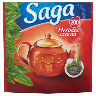 Saga Herbata czarna 280 g (200 torebek)