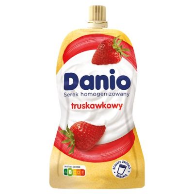 Danio Serek homogenizowany truskawkowy 120 g