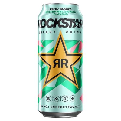 Rockstar Refresh Gazowany napój energetyzujący o smaku arbuza i kiwi 500 ml