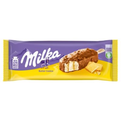 Milka Lody o smaku maślano-waniliowym z nadzieniem z ciasteczkami maślanymi 90 ml