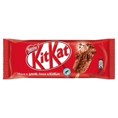 KitKat Lody o smaku waflowym i lody kakaowe w czekoladzie z kawałkami wafli 90 ml