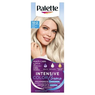 Palette Intensive Color Creme Farba do włosów w kremie rozjaśniacz 10-2 (A10) ultrapopielaty blond