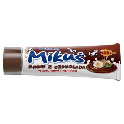 Bakoma Mikuś Krem z czekoladą orzechami i miodem 65 g