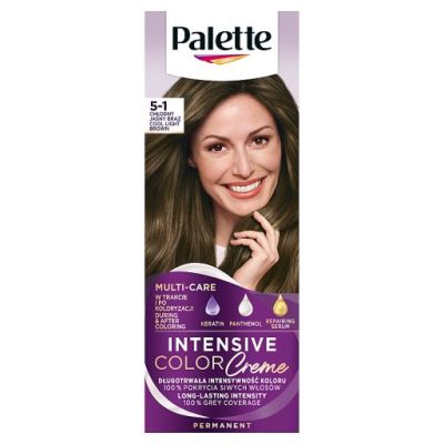 Palette Intensive Color Creme Farba do włosów w kremie 5-1 chłodny jasny brąz