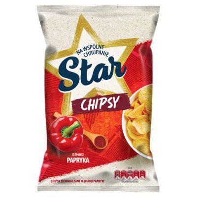 Star Chipsy o smaku papryka 120 g