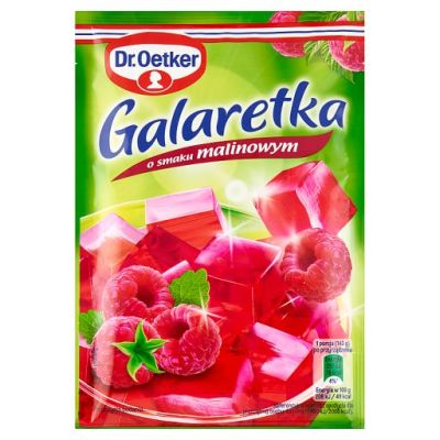 Dr. Oetker Galaretka o smaku malinowym 72 g