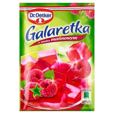 Dr.Oetker Galaretka o smaku malinowym 72 g