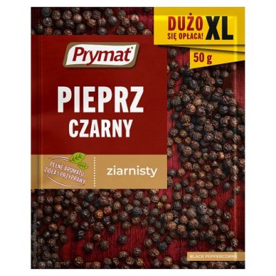 Prymat Pieprz czarny ziarnisty 50 g