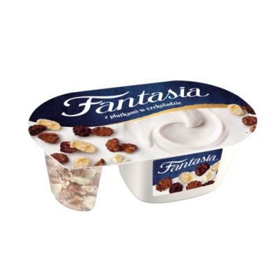 Danone Fantasia Jogurt kremowy z płatkami w czekoladzie 106 g