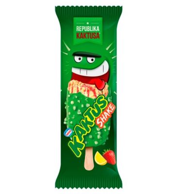 Kaktus Shake Lody cytrynowe zakręcone z sorbetem truskawkowym 90 ml