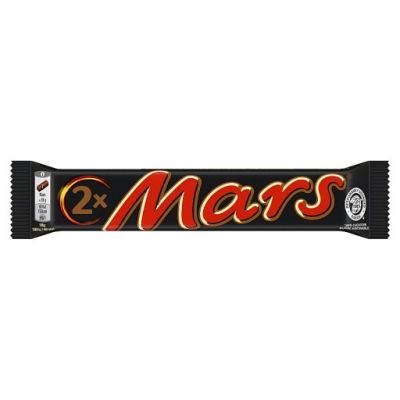 Mars Nugatowe nadzienie oblane karmelem i mleczną czekoladą 70 g (2 x 35 g)