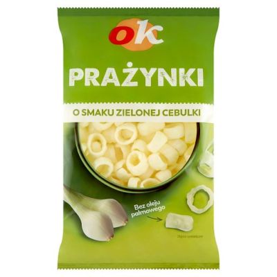 Ok Prażynki ziemniaczane o smaku zielonej cebulki 70 g