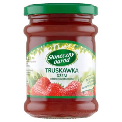 Dobry Wybór Słoneczny ogród Dżem truskawka o obniżonej zawartości cukrów 280 g
