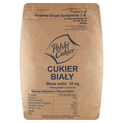 Polski Cukier Cukier biały 25 kg