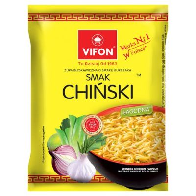 Vifon Zupa błyskawiczna o smaku kurczaka smak chinski 70 g