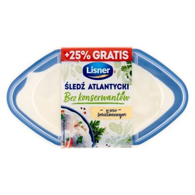 Lisner Śledź atlantycki w sosie śmietanowym 350 g