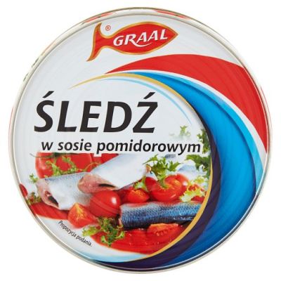 Graal Śledź kawałki w sosie pomidorowym 300 g