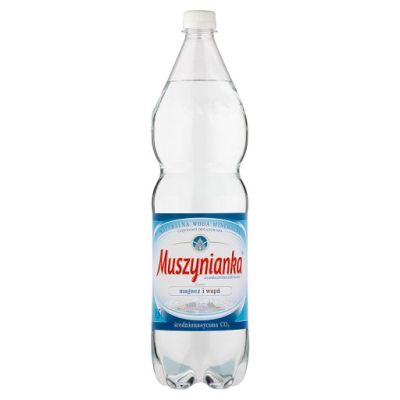 Muszynianka Naturalna woda mineralna wysokozmineralizowana średnionasycona CO₂ 1,5 l