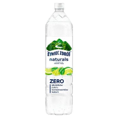 Żywiec Zdrój Naturals Napój niegazowany z delikatną nutą limonki i mięty 1,2 l