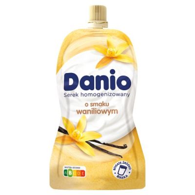Danone Danio Serek homogenizowany o smaku waniliowym 140 g