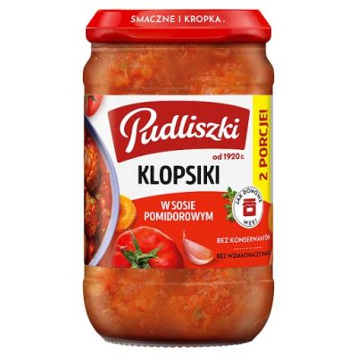 Pudliszki Klopsiki w sosie pomidorowym 590 g 