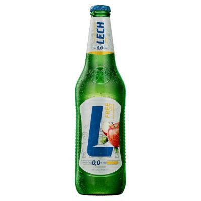 Lech Free Piwo bezalkoholowe o smaku jabłka i trawy cytrynowej 500 ml