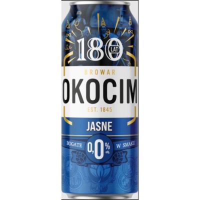 Okocim Piwo jasne bezalkoholowe bez cukru 500 ml