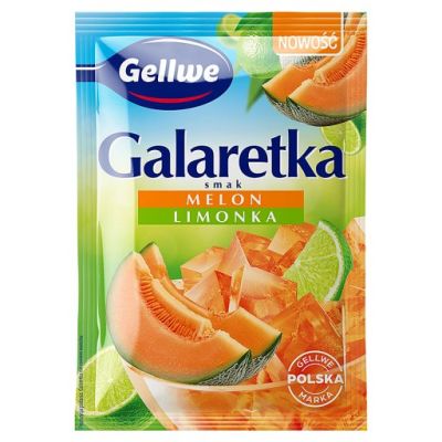 Gellwe Galaretka smak melon limonka 72 g