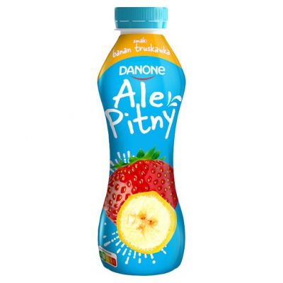 Danone ale Pitny Napój jogurtowy truskawka banan 290 g