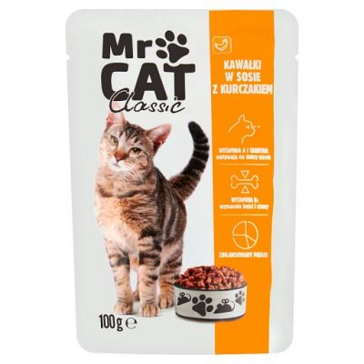 Dobry Wybór Mr Cat Supreme Karma dla kotów kawałki w sosie z kurczakiem 100 g