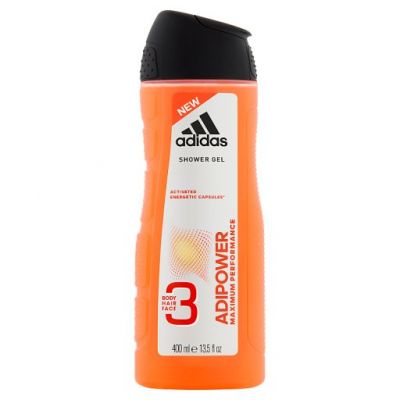 Adidas Adipower Żel pod prysznic dla mężczyzn 3 w 1 400 ml