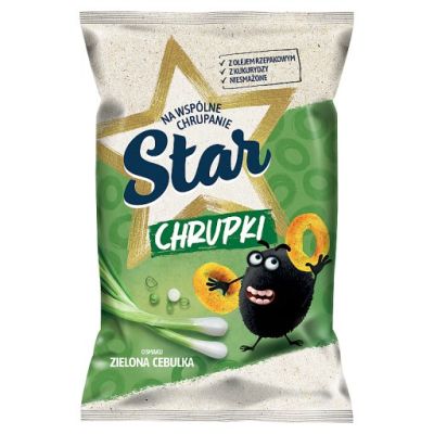 Star Chrupki kukurydziane o smaku zielonej cebulki 120 g