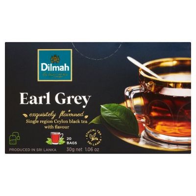 Dilmah Earl Grey Cejlońska czarna herbata z aromatem bergamoty 30 g (20 torebek)