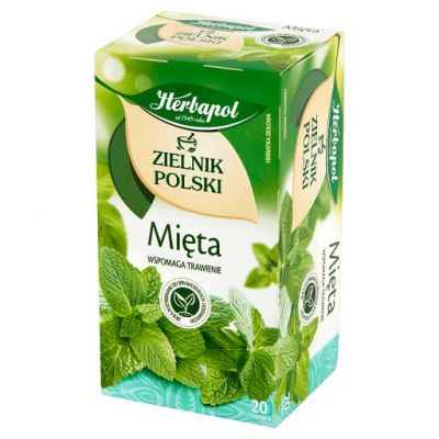 Herbapol Zielnik Polski Herbatka ziołowa mięta 40 g (20 x 2 g)