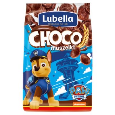 Lubella Choco muszelki Zbożowe muszelki o smaku czekoladowym 500 g